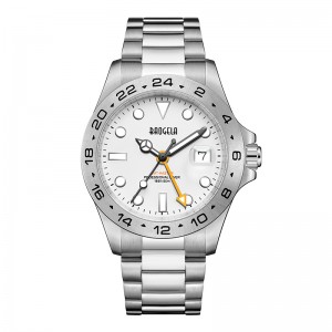 Baogela Männer Luxus Uhr 304 Edelstahl Schweizer Bewegung Luminöser Zifferblatt 50Bar Ashion Business Relogio Maskulino Armbandwatch 22806